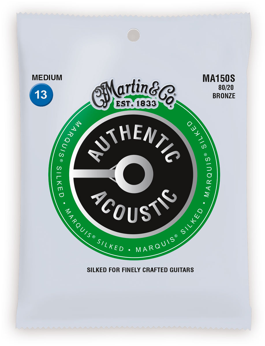 MARTIN STRINGS MA150S AUTHENTIC SILKED MEDIUM 80/20 BRONZE MEDIUM 13-17-26-35-45-56