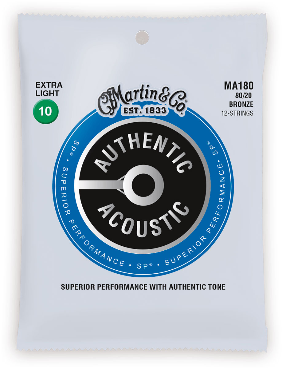 MARTIN & CO MA180 Authentic SP 80/20 Extra Light 12C 10-47