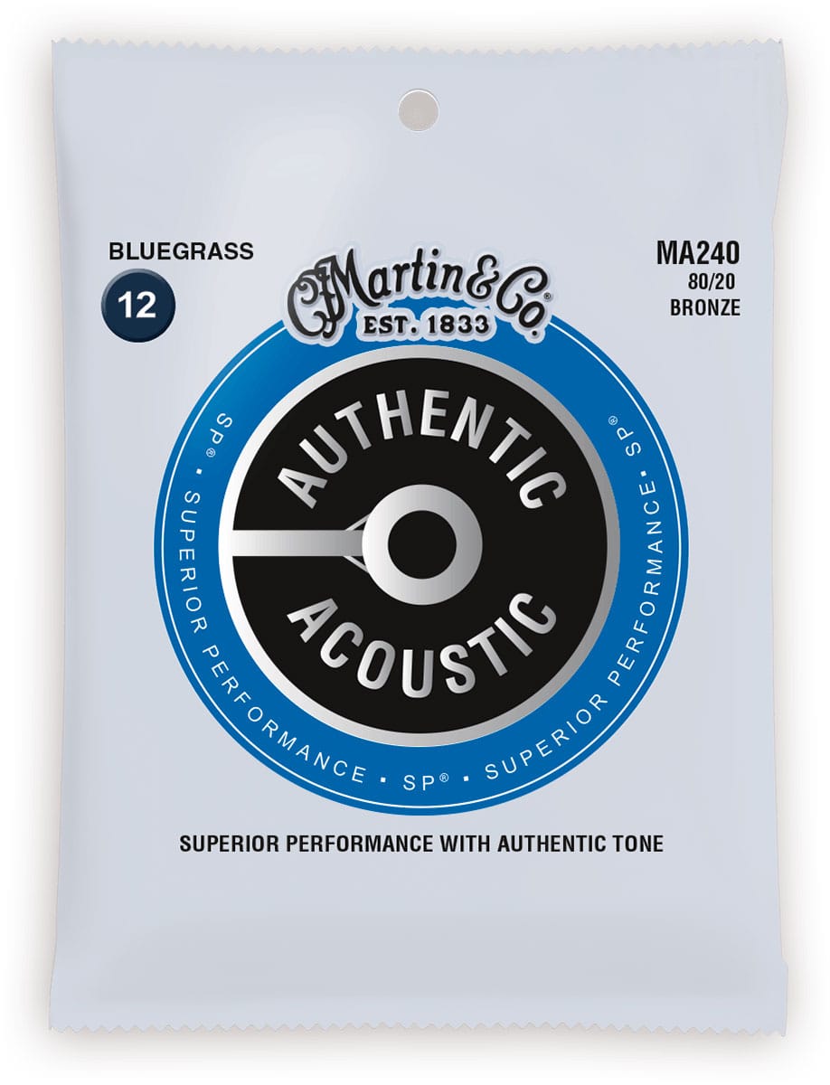 MARTIN & CO MA240 AUTHENTIC 80/20 BRONZE SP BLUEGRASS 12-56