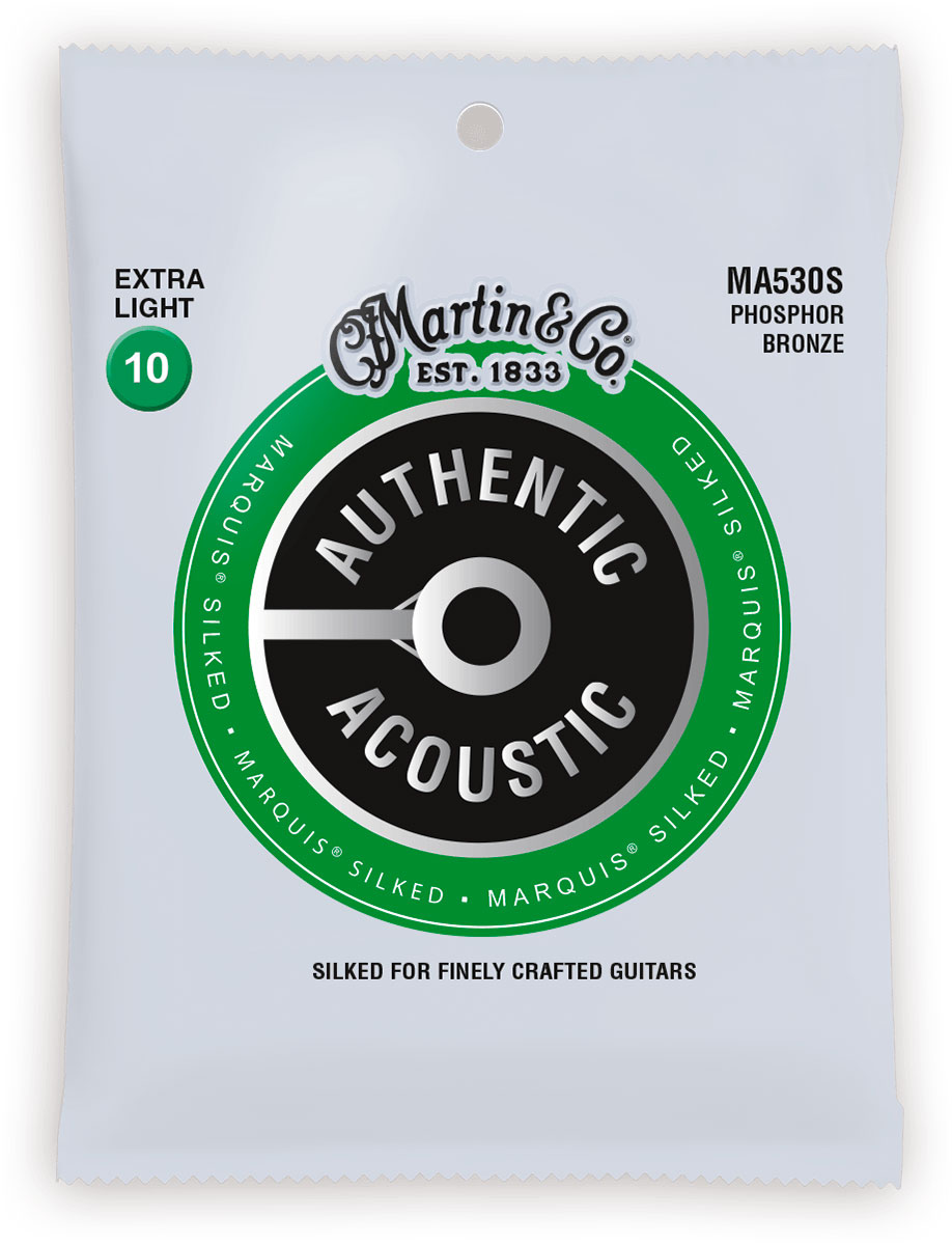 MARTIN STRINGS MA530s Authentic Silked, Extra Light, 92/8