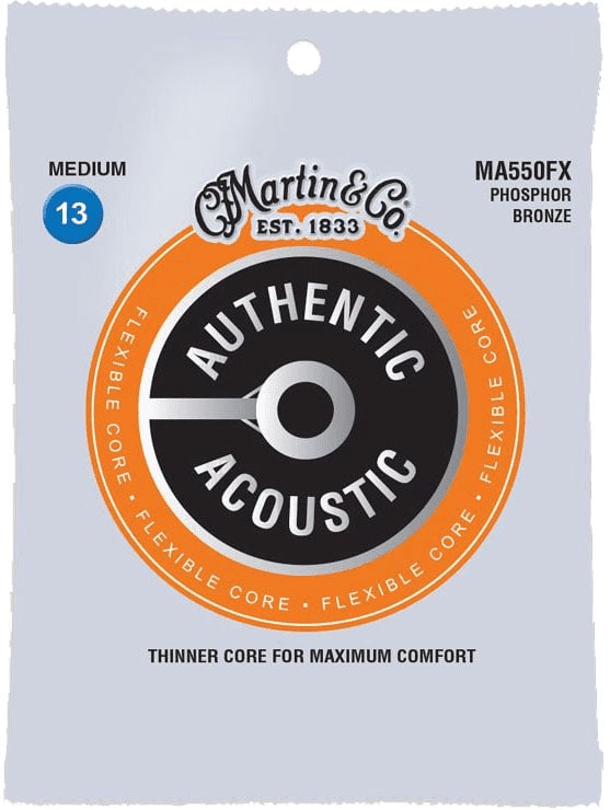 MARTIN & CO MA550FX AUTHENTIC PHOSPHOR BRONZE MEDIUM 13-56