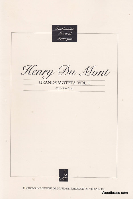 CMBV DU MONT HENRY - GRANDS MOTETS VOL. 1 (NISI DOMINUS)