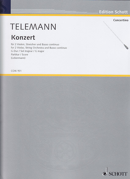 SCHOTT TELEMANN KONZERT G-DUR