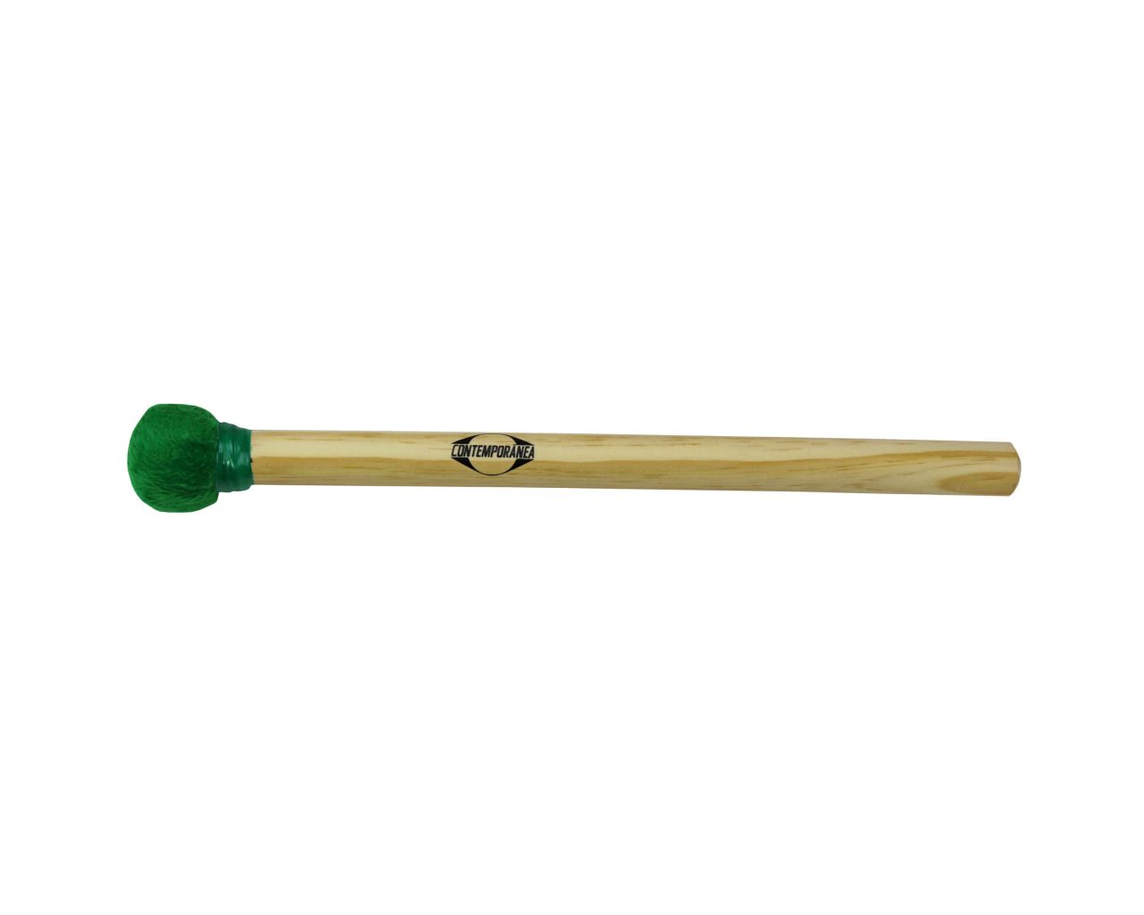 CONTEMPORANEA C-BS08G Mailloche De Surdo Verte Bois Petite Tête, 35Cm