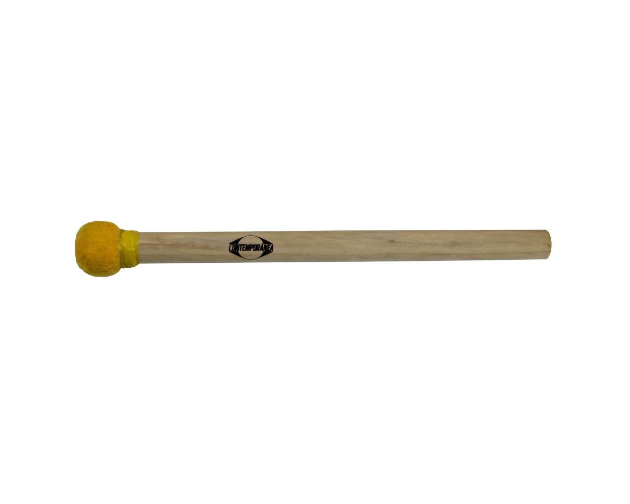 CONTEMPORANEA C-BS08Y MAILLOCHE DE SURDO JAUNE BOIS PETITE TETE, 35CM