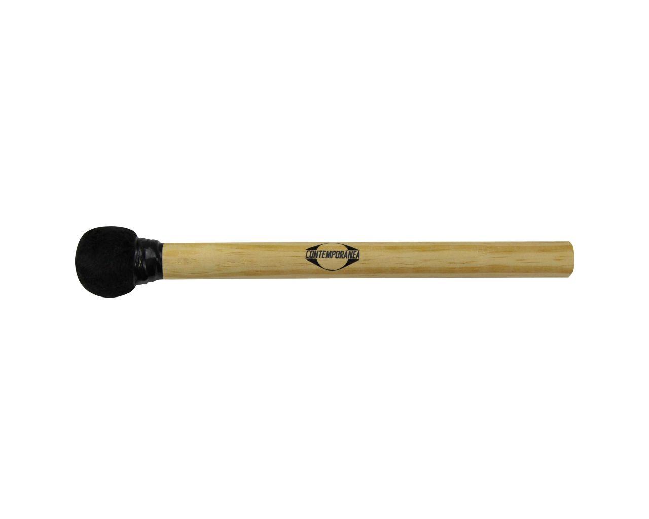 CONTEMPORANEA C-BS09 Mailloche De Surdo Noire Bois Petite Tête, 30Cm