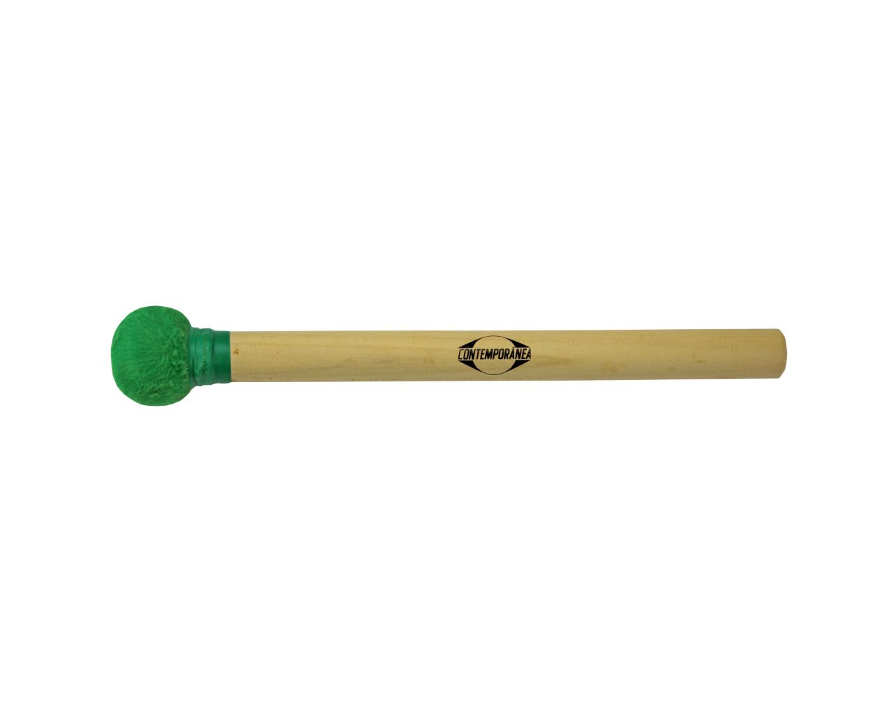 CONTEMPORANEA C-BS09G - MAILLOCHE DE SURDO VERTE BOIS PETITE TETE, 30CM 