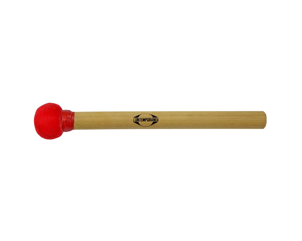 CONTEMPORANEA C-BS09R - RED WOODEN SURDO MALLET SMALL HEAD, 30CM 