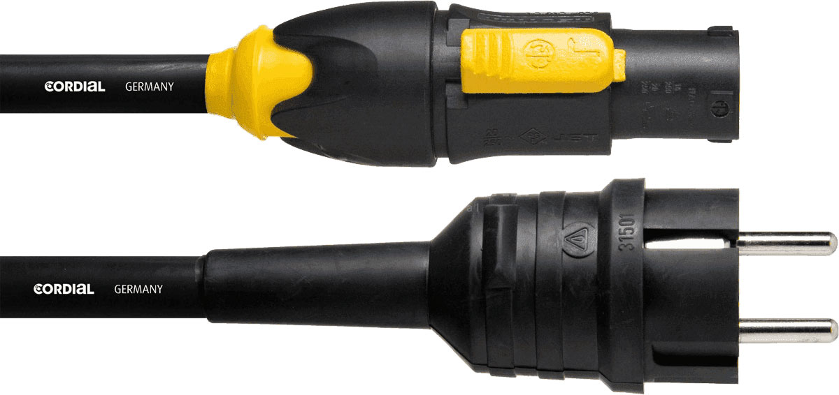 CORDIAL POWERCON IP65 TRUE1 IP65 CABLE - SCHUKO 1,5 M