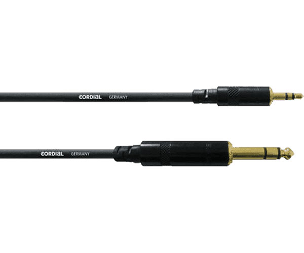 CORDIAL STEREO AUDIO CABLE MINIJACK/JACK 1.5 M
