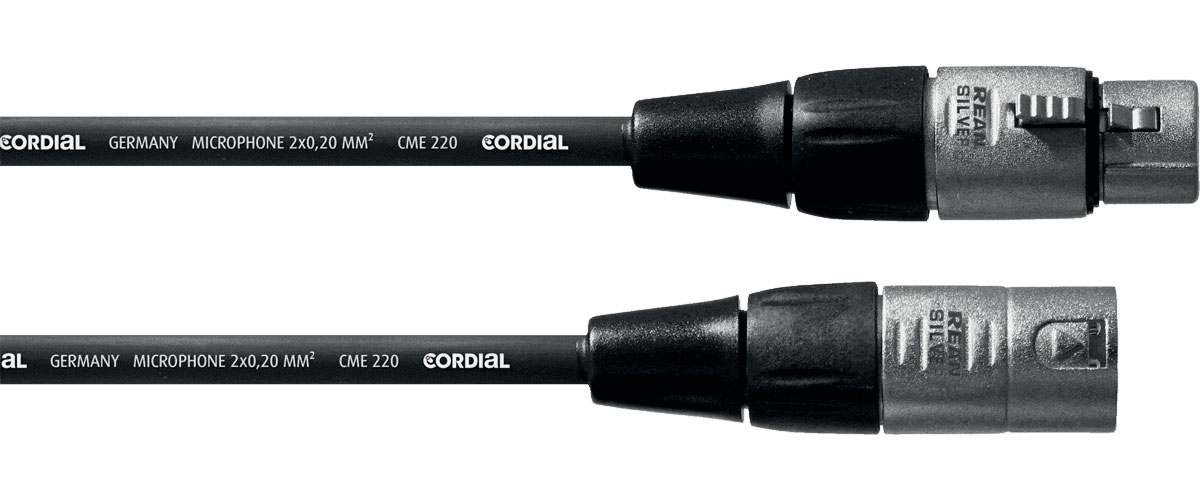 CORDIAL Câble Micro XLR 2,5 M