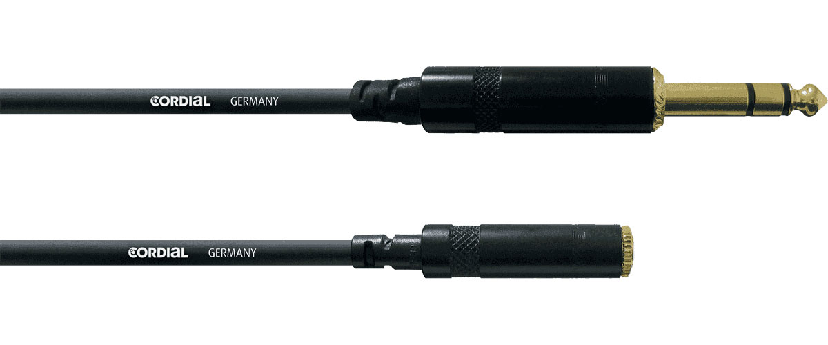 CORDIAL STEREO AUDIO CABLE JACK MALE/MINIJACK FEMALE 3 M