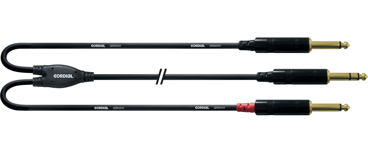 CORDIAL CABLE AND STEREO JACK/2 JACK MONO 3 M JUMPER