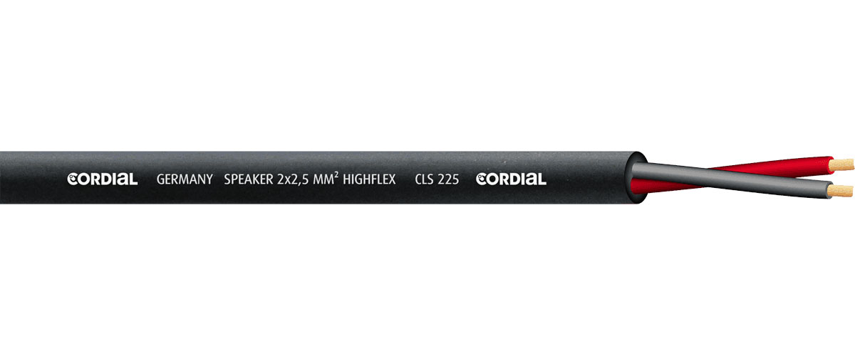 CORDIAL CABLE REEL H.P. 2,5 MM 100 M