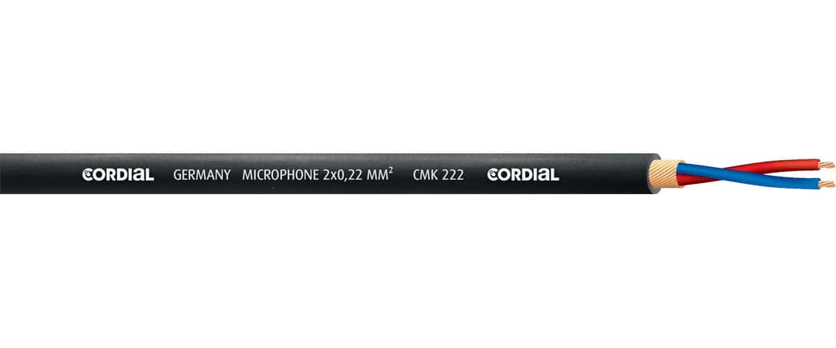 CORDIAL BOBINE DE CABLE MICROPHONE 500 M
