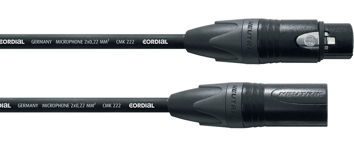 CORDIAL Câble Micro XLR 3 M