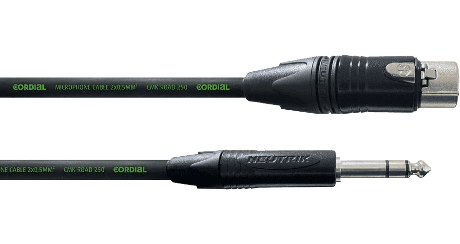CORDIAL CBLE AUDIO XLR FEMELLE/JACK STRO 5 M
