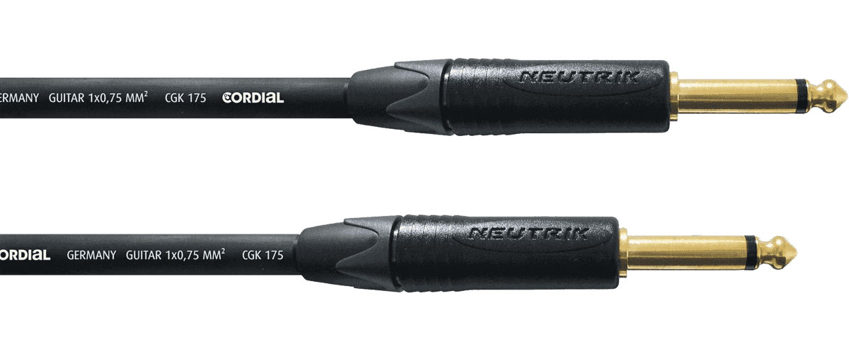 CORDIAL Cable Guitare Jack Droit 6 M