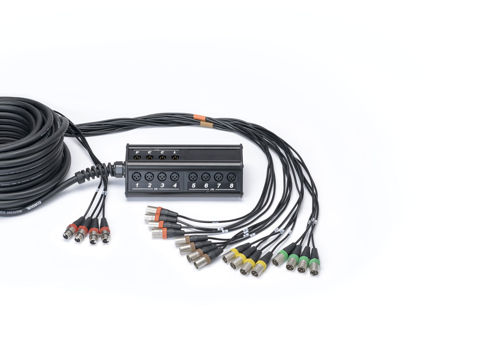 CORDIAL Boitier de Scène 16 Entres 4 Sorties XLR Câble 30 M