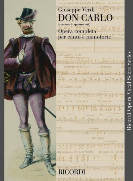 RICORDI VERDI G. - DON CARLO VERSIONE IN 4 ATTI - CHANT ET PIANO