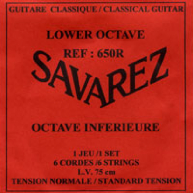 SAVAREZ 6CB640R JEU POUR GUITARE CLASSIQUE BASSE - OCTAVE INFERIEURE