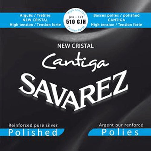 Savarez Cordes Classiques New Cristal-cantiga Jeux Bleu Tirant Fort Basses Polies