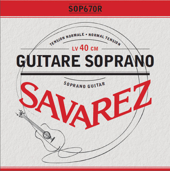 SAVAREZ SPECIAL CLASSIC STRINGS SOPRANO RED TIE ROD NORMAL 40 CM
