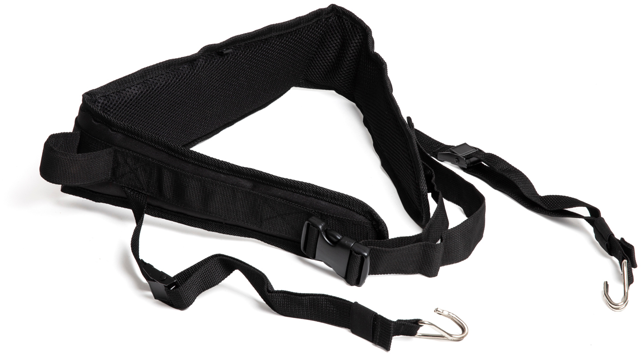 CONTEMPORANEA PADDED NYLON WAIST STRAP ADJUSTABLE 2 OPEN HOOKS M/L