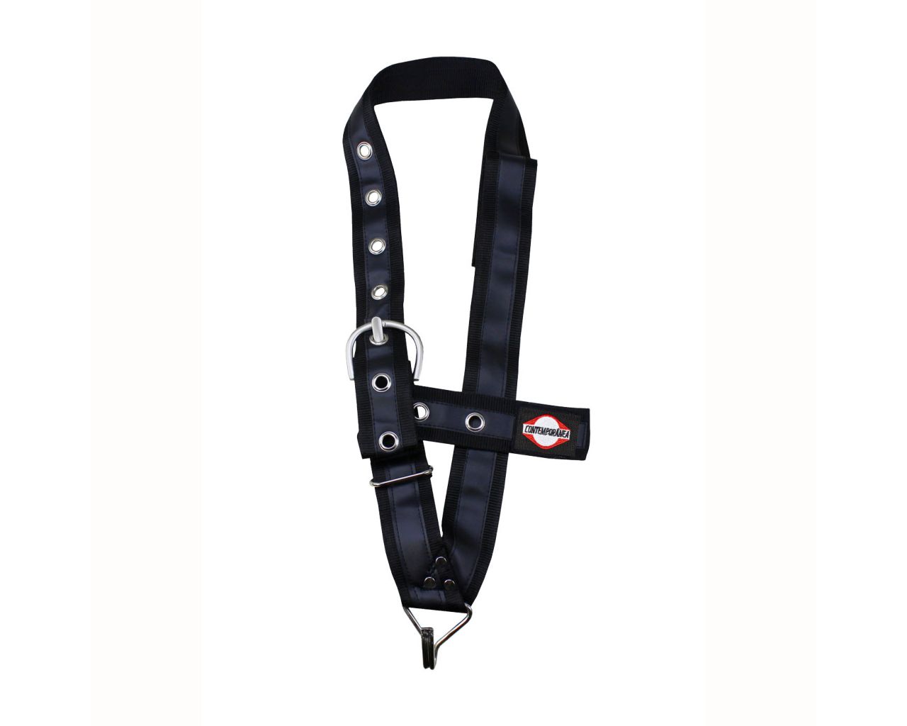 CONTEMPORANEA Reinforced nylon shoulder strap with eyelets - 1 open hook - Size XS