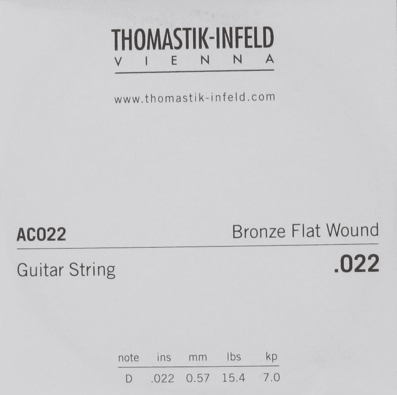 THOMASTIK THOMASTIK ACOUSTIC GUITAR STRINGS PLECTRUM ACOUSTIC SERIES. NICKEL-FREE.022