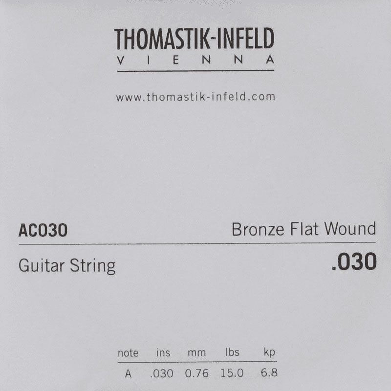 THOMASTIK THOMASTIK ACOUSTIC GUITAR STRINGS PLECTRUM ACOUSTIC SERIES. NICKEL-FREE.030