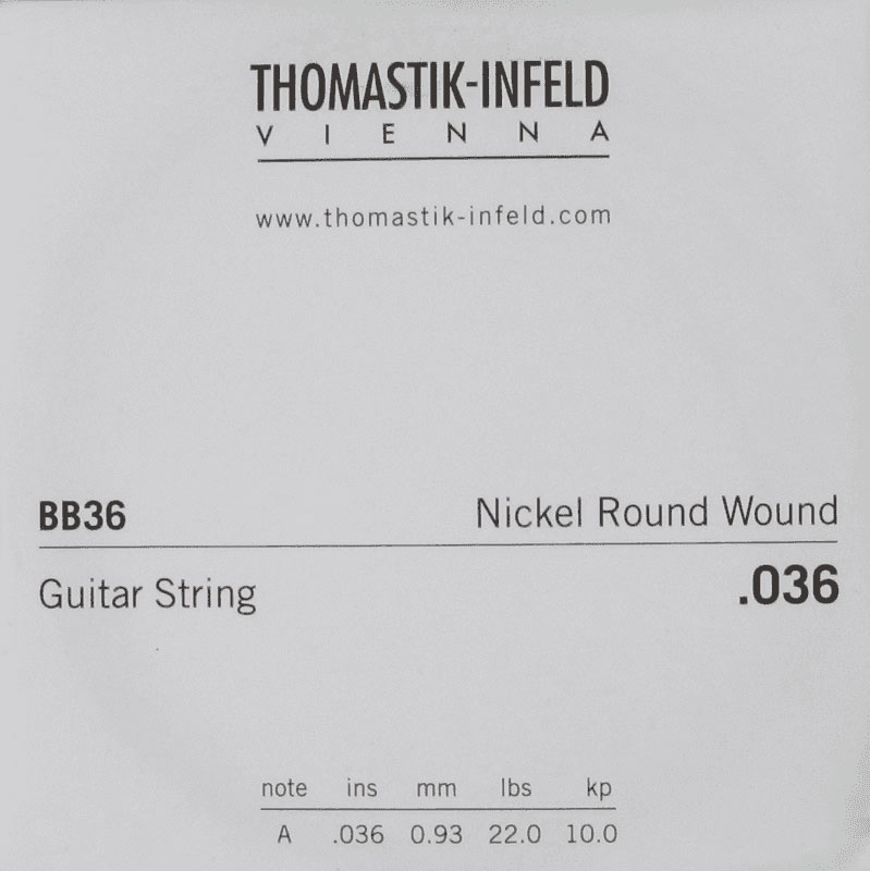 THOMASTIK THOMASTIK STRINGS FOR ELECTRIC GUITARS STRINGS DETAIL.036