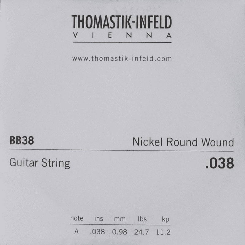THOMASTIK THOMASTIK STRINGS FOR ELECTRIC GUITARS STRINGS DETAIL.038