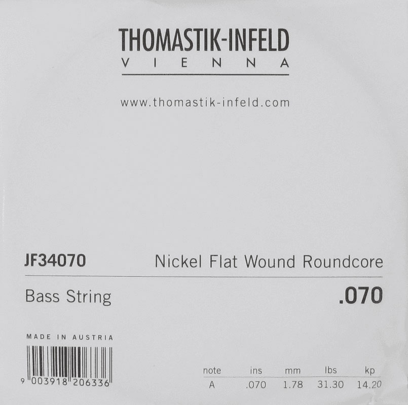 THOMASTIK JF34070 Nickel Flat Wound Roundcore 70