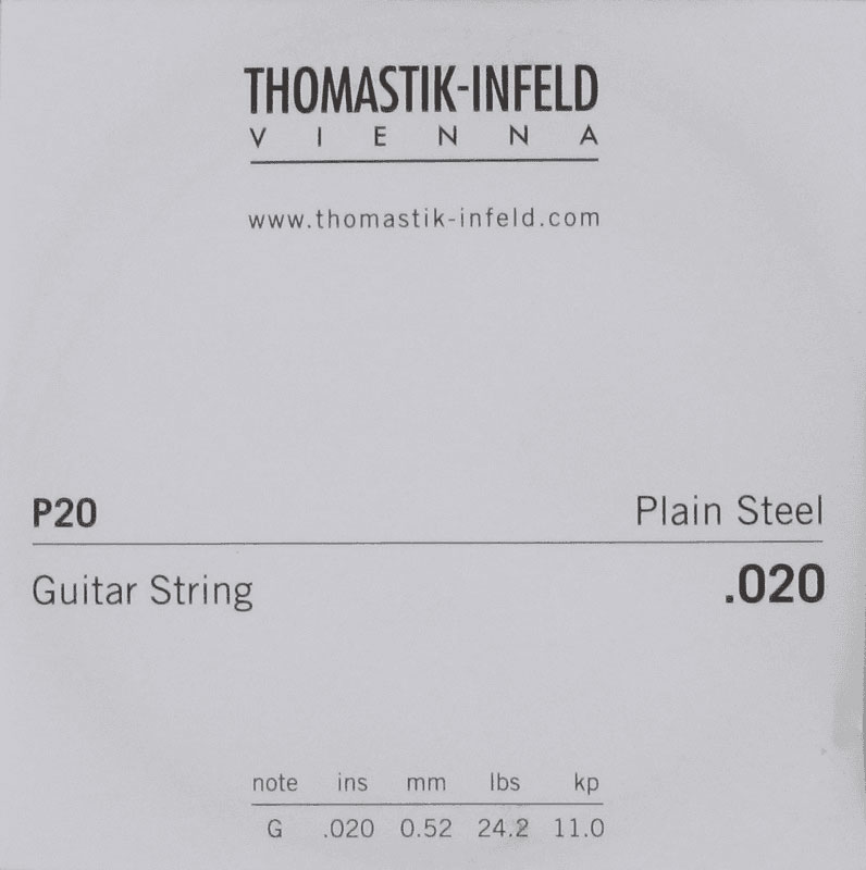 THOMASTIK STRINGS FOR ELECTRIC GUITARS STRINGS DETAIL.020