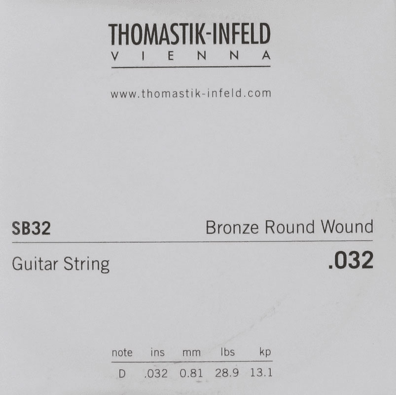 THOMASTIK ACOUSTIC GUITAR STRINGS SPECTRUM ACOUSTIC STRINGS DETAIL STRINGS .032 RW