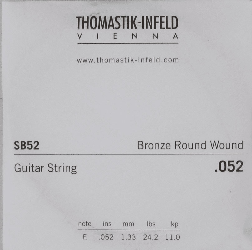 THOMASTIK ACOUSTIC GUITAR STRINGS SPECTRUM ACOUSTIC STRINGS DETAIL STRINGS .052 RW