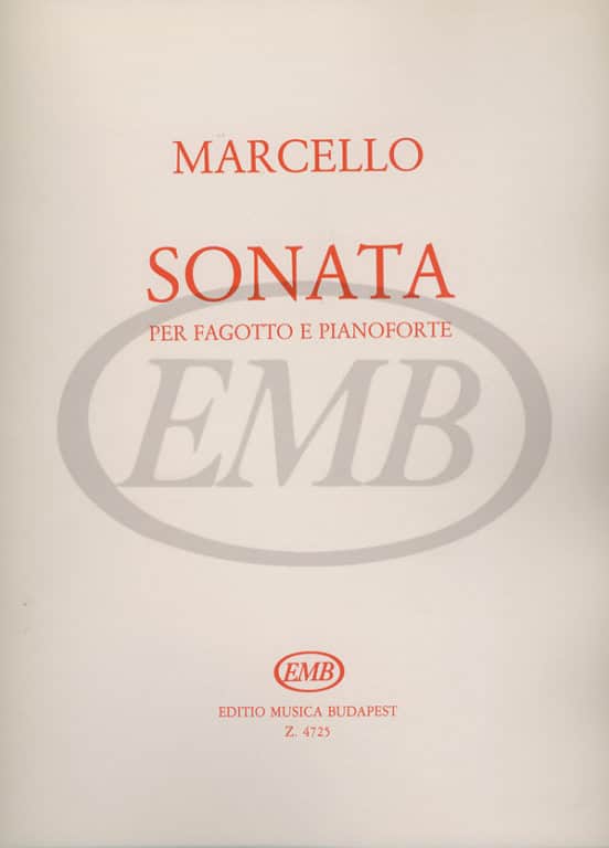 EMB (EDITIO MUSICA BUDAPEST) MARCELLO B. - SONATA - BASSON ET PIANO