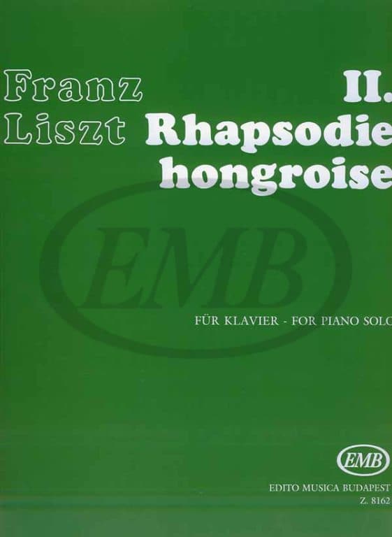 EMB (EDITIO MUSICA BUDAPEST) LISZT F. - RAPSODIA UNGHERESE N. 2 - PIANO