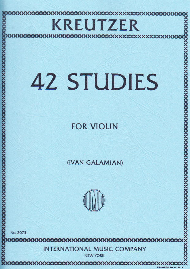 IMC Kreutzer - 42 Etudes Pour Violon (galamian)
