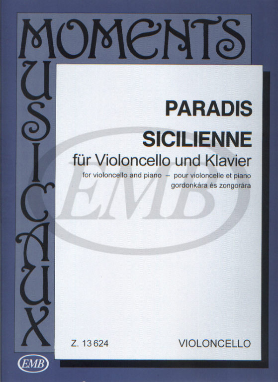 EMB (EDITIO MUSICA BUDAPEST) PARADIS - SICILIENNE - VIOLONCELLE ET PIANO