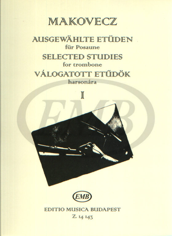 EMB (EDITIO MUSICA BUDAPEST) Selected Studies Trombone Vol.1