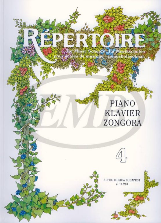 EMB (EDITIO MUSICA BUDAPEST) REPERTOIRE FOR MUSIC SCHOOLS VOL 4 - PIANO SOLO