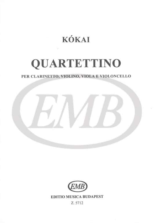EMB (EDITIO MUSICA BUDAPEST) KOKAI REZSO - QUARTETTINO - MIXED CHAMBER QUARTET