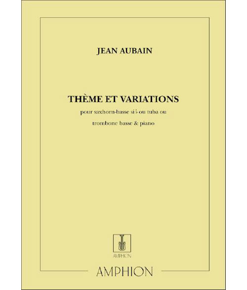AMPHION EDITIONS Aubain - Theme & Variations - Tuba