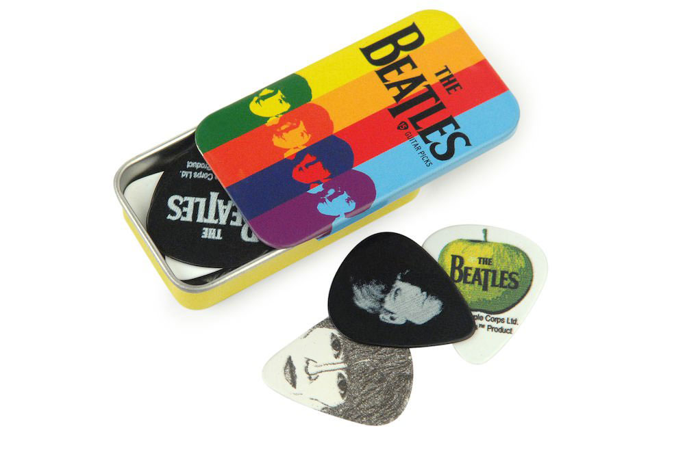 D'ADDARIO AND CO BEATLES SIGNATURE GUITAR PICK TINS STRIPES