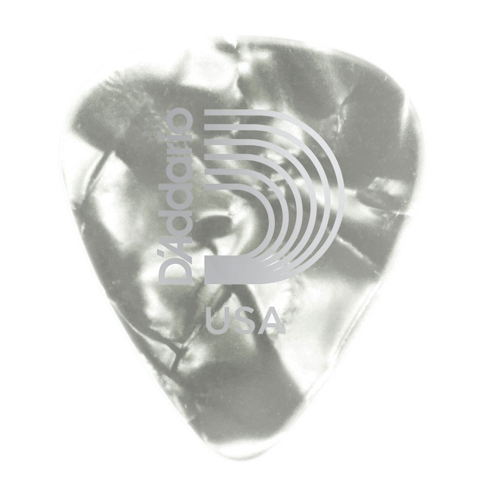 D'ADDARIO AND CO Celluloid Motif Perle Blancs Light la Pièce