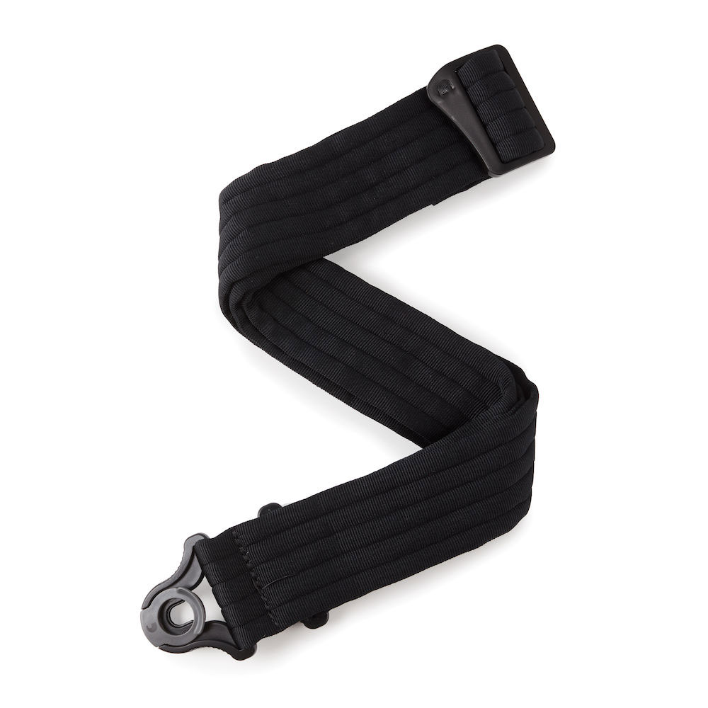 D'ADDARIO AND CO Sangle Auto Lock pour Guitare Motif Black Padded