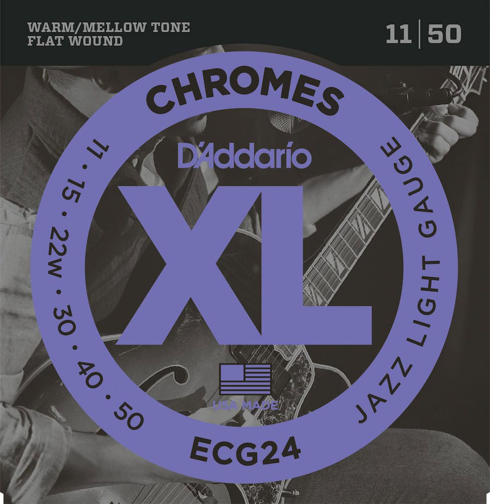 D'ADDARIO AND CO ECG24 CHROMES JAZZ LIGHT 11-50