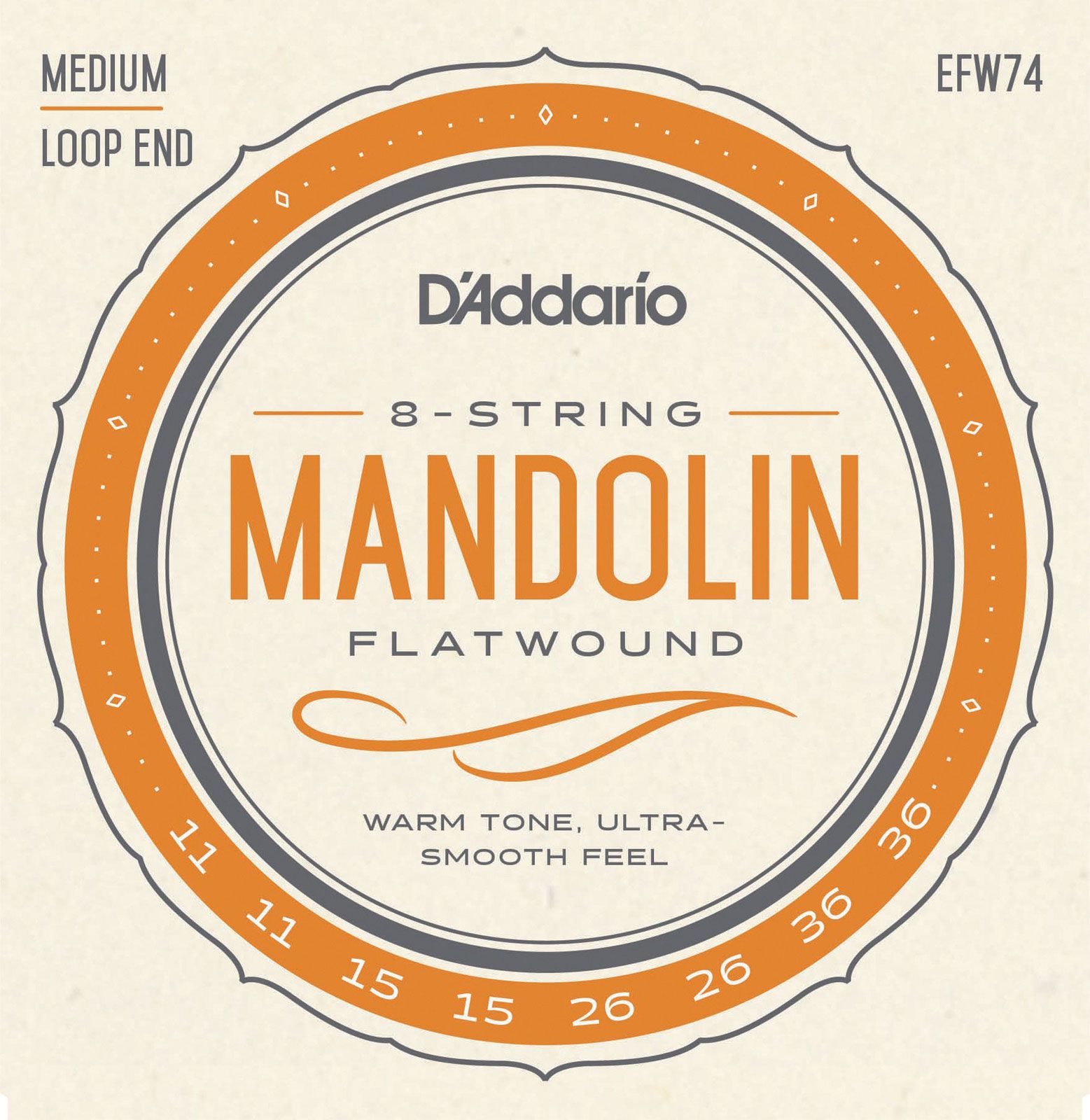 D'ADDARIO AND CO EFW74 CORDES POUR MANDOLINE